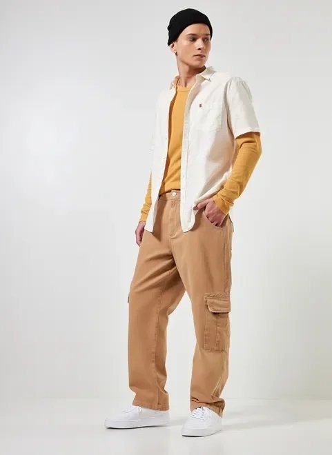 calça cargo em sarja caqui calça cargo em sarja caqui