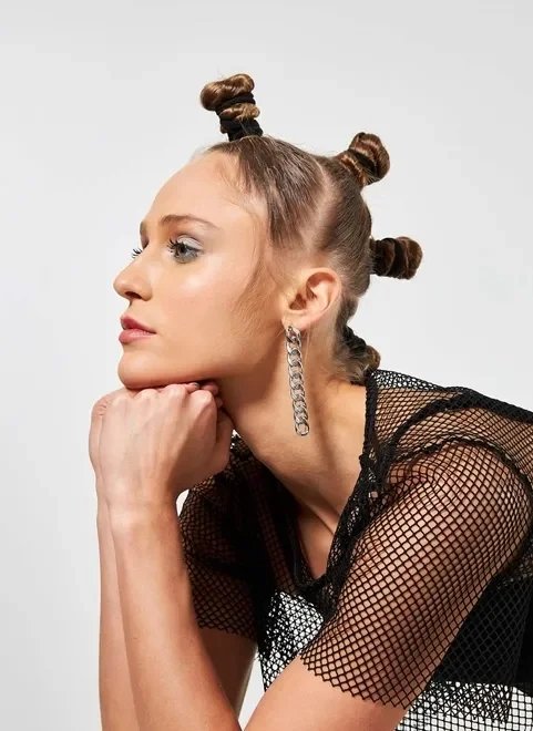 brinco de corrente prateada brinco de corrente prateada