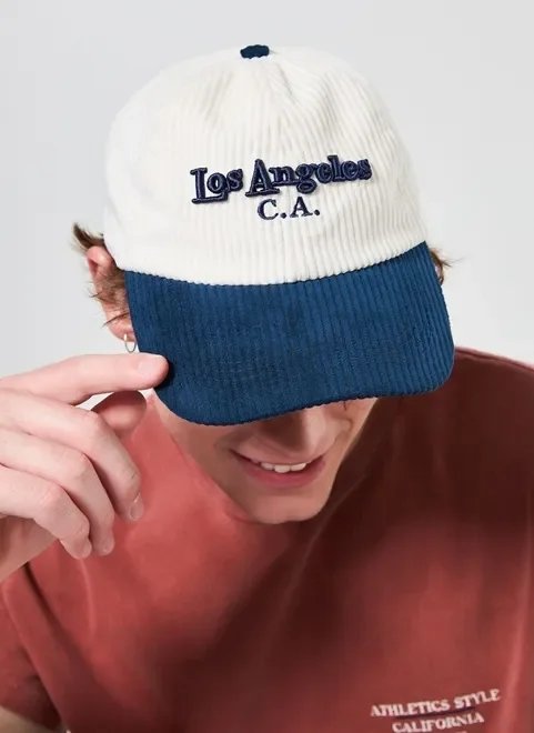 boné em veludo cotelê los angeles boné em veludo cotelê los angeles