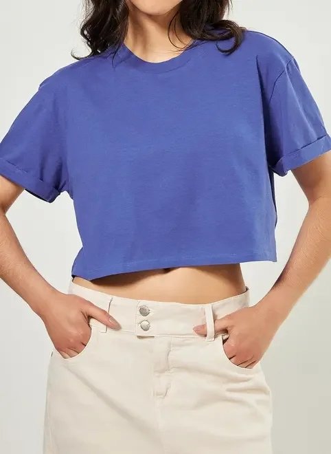 camiseta cropped básica camiseta cropped básica