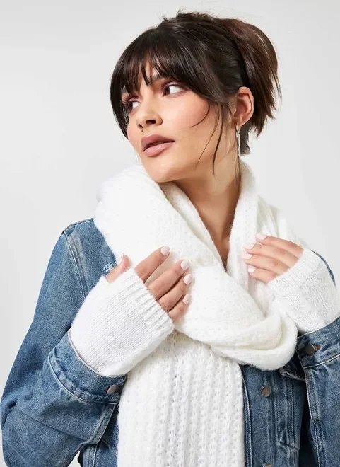 luva sem dedo off-white luva sem dedo off-white