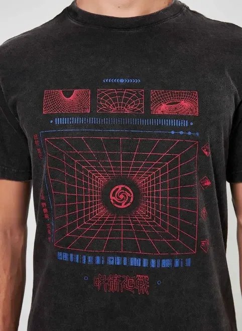 camiseta marmorizada jujutsu kaisen camiseta marmorizada jujutsu kaisen