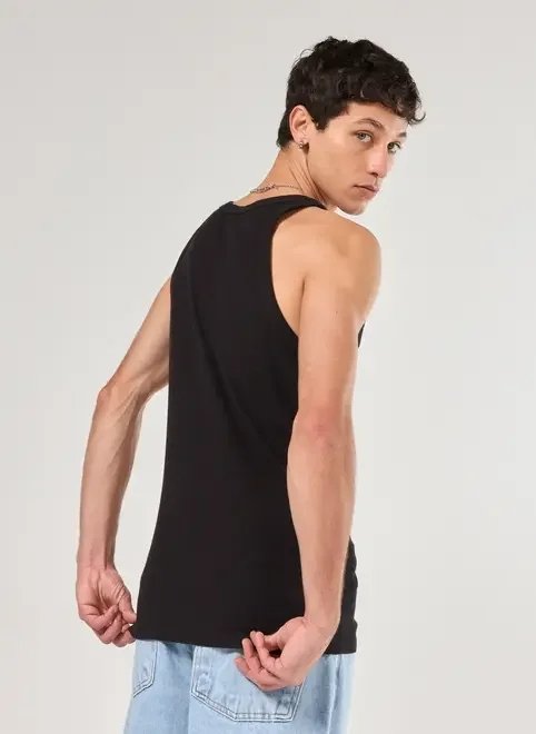 regata slim em ribana alças finas regata slim em ribana alças finas