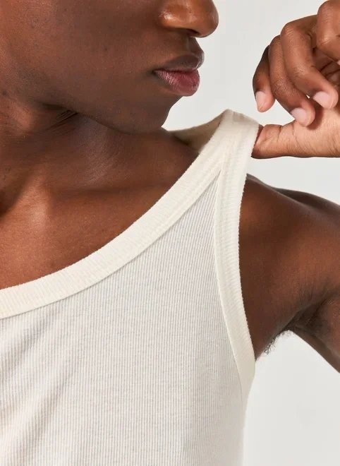 regata slim em ribana alças finas regata slim em ribana alças finas