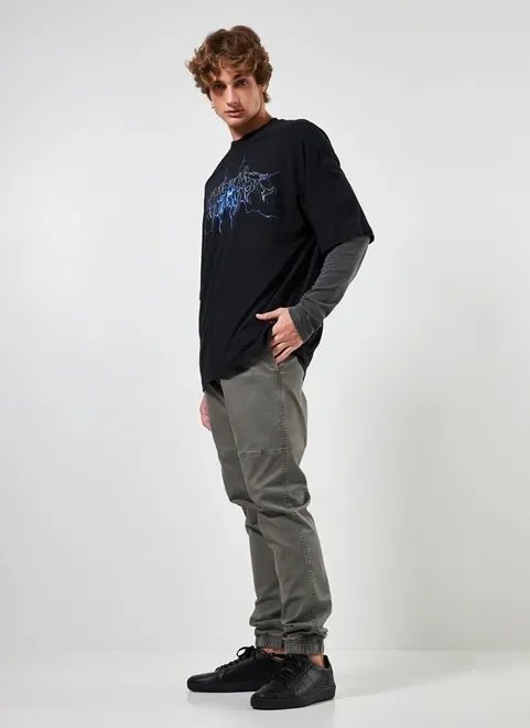 camiseta oversized preta nonsense camiseta oversized preta nonsense