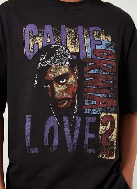 camiseta oversized estonada tupac camiseta oversized estonada tupac