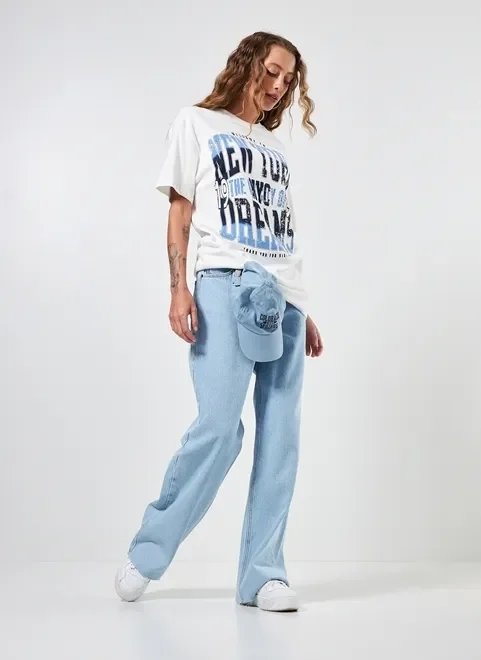 camiseta oversized off-white new york camiseta oversized off-white new york