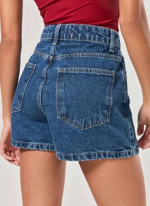 short saia jeans básico short saia jeans básico