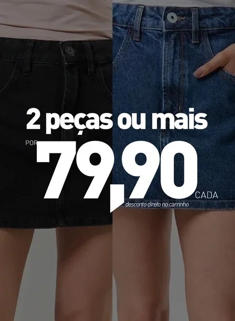 short saia jeans básico short saia jeans básico
