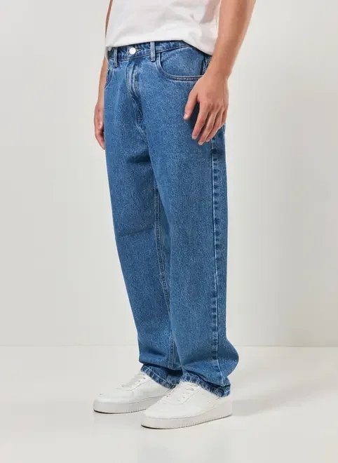 calça reta jeans calça reta jeans