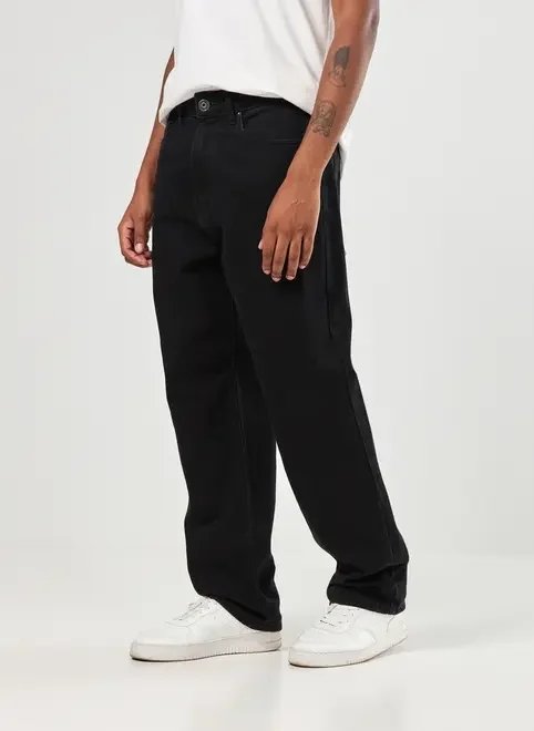 calça reta jeans calça reta jeans