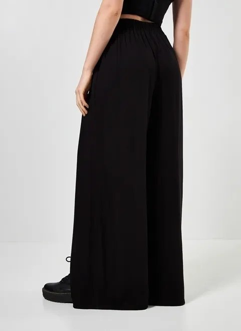 calça pareô preta com amarração calça pareô preta com amarração