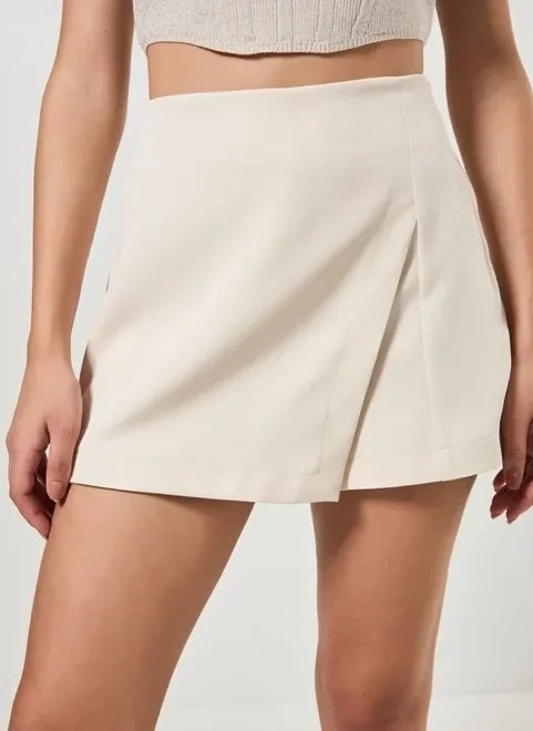 short saia de alfaiataria com fenda short saia de alfaiataria com fenda