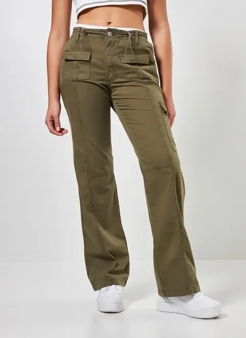 calça cargo verde militar calça cargo verde militar