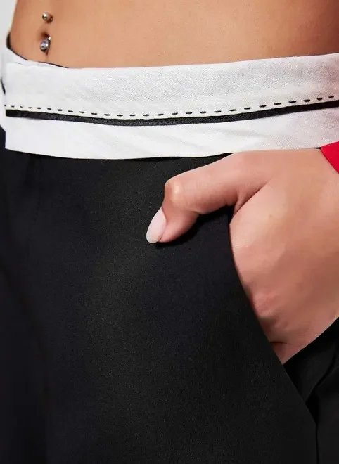 calça de alfaiataria pantalona cós virado calça de alfaiataria pantalona cós virado