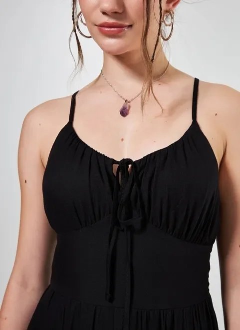 vestido longo preto romântico com fenda vestido longo preto romântico com fenda