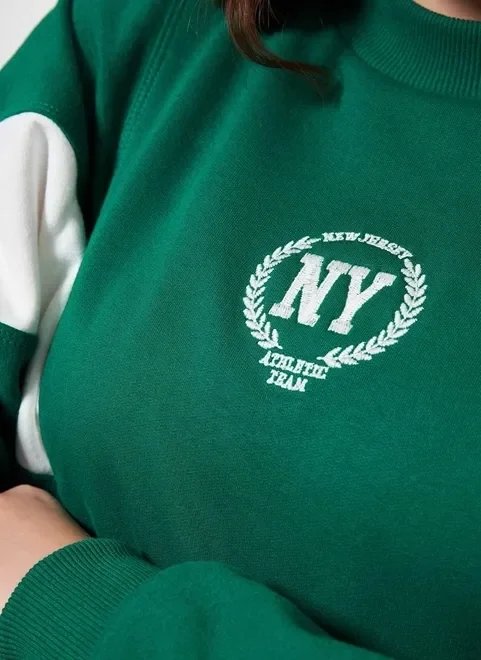 moletom verde college moletom verde college