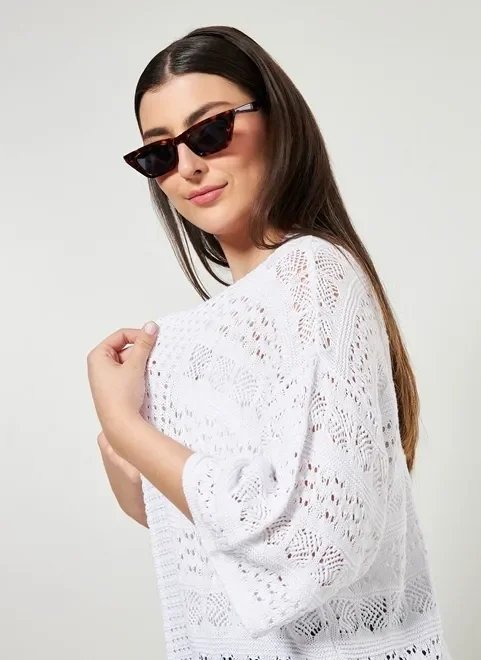 kimono em tricô branco boho kimono em tricô branco boho