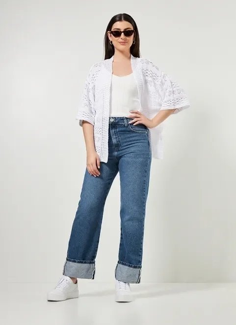 kimono em tricô branco boho kimono em tricô branco boho