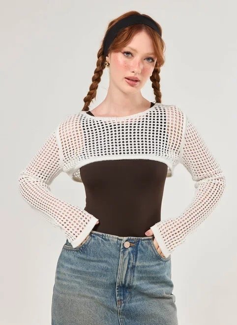 super cropped em tricô abertinho super cropped em tricô abertinho