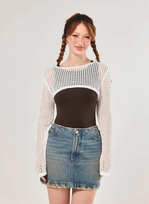 super cropped em tricô abertinho super cropped em tricô abertinho