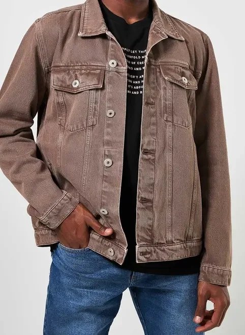 jaqueta de sarja marrom jaqueta de sarja marrom