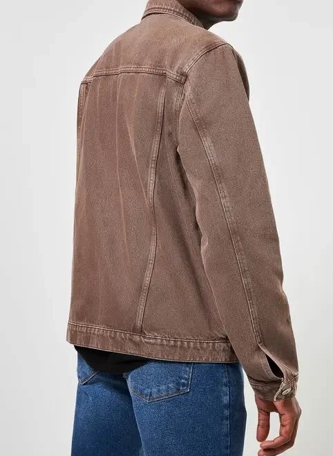 jaqueta de sarja marrom jaqueta de sarja marrom