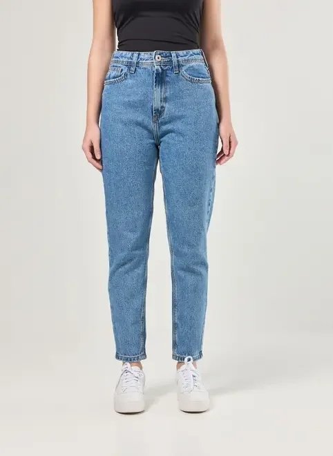 calça mom jeans de cintura alta calça mom jeans de cintura alta