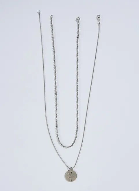 dupla de colares pingente cobra dupla de colares pingente cobra