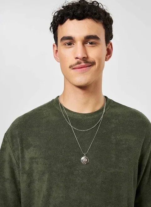 dupla de colares pingente cobra dupla de colares pingente cobra