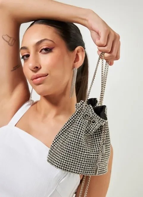 bolsa saco de strass bolsa saco de strass