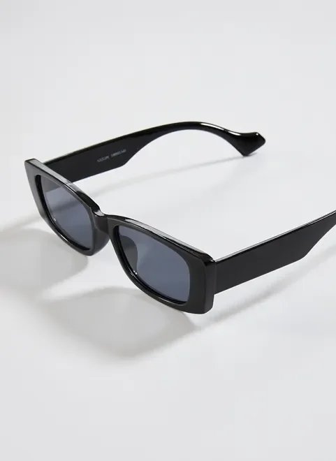 óculos de sol reto preto óculos de sol reto preto