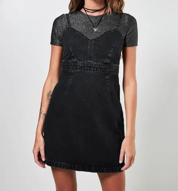 vestido jeans preto vestido jeans preto