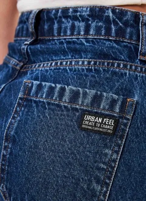 saia utilitária em jeans circular saia utilitária em jeans circular