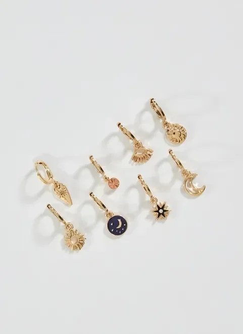 kit brincos argolinhas douradas místicas kit brincos argolinhas douradas místicas