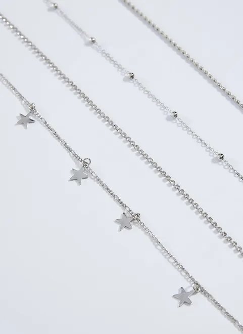 conjunto chokers estrelas e strass conjunto chokers estrelas e strass