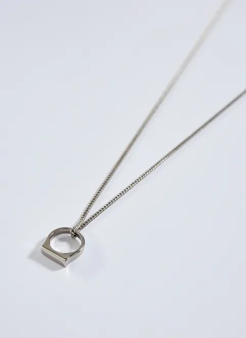 colar com pingente tipo anel colar com pingente tipo anel