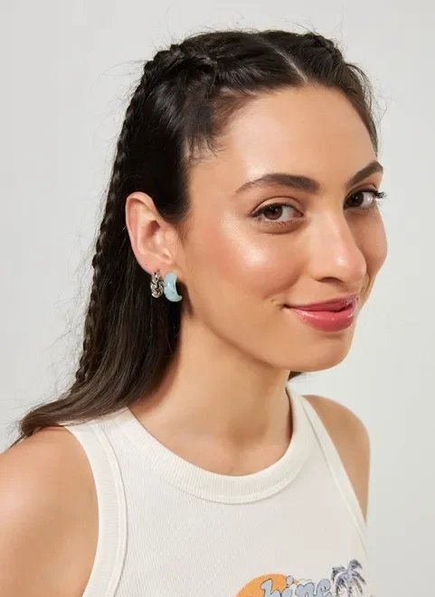 kit argolinhas prateadas e coloridas kit argolinhas prateadas e coloridas