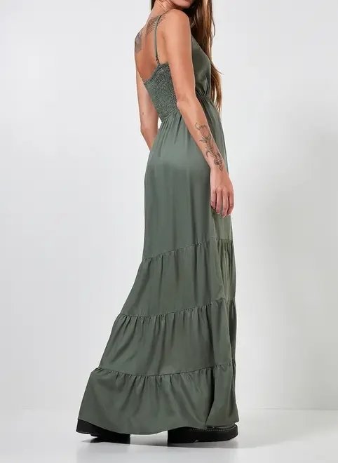 vestido longo verde militar vestido longo verde militar