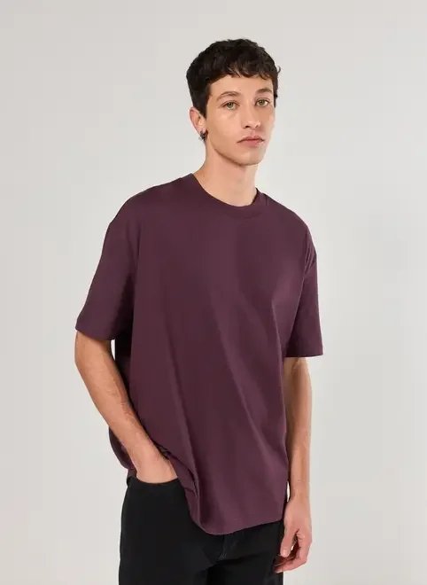 camiseta manga curta relaxed lisa camiseta manga curta relaxed lisa