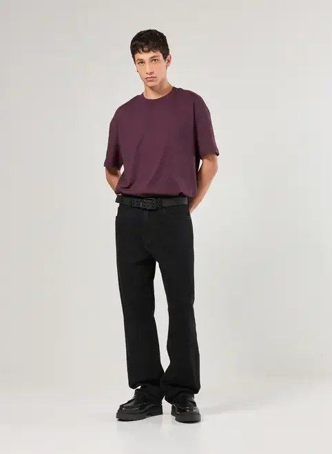 camiseta manga curta relaxed lisa camiseta manga curta relaxed lisa