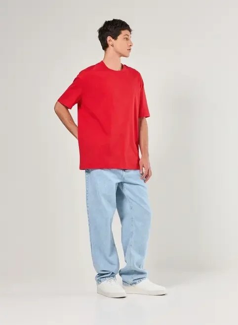 camiseta manga curta relaxed lisa camiseta manga curta relaxed lisa