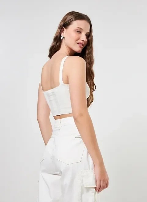 top cropped em tricô canelado top cropped em tricô canelado