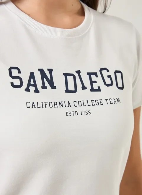 blusa mini tee branca san diego blusa mini tee branca san diego