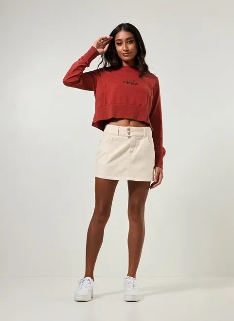 moletom leve vermelho com escrito moletom leve vermelho com escrito