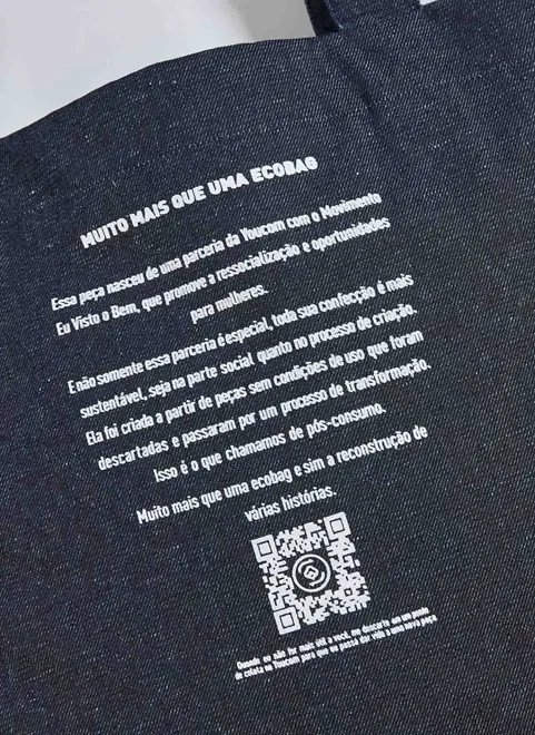 ecobag em jeans circular ecobag em jeans circular