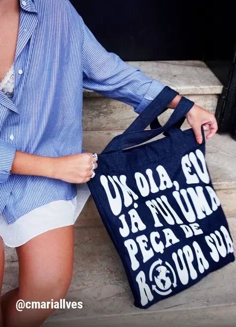 ecobag em jeans circular ecobag em jeans circular