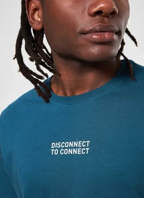 camiseta azul disconect camiseta azul disconect