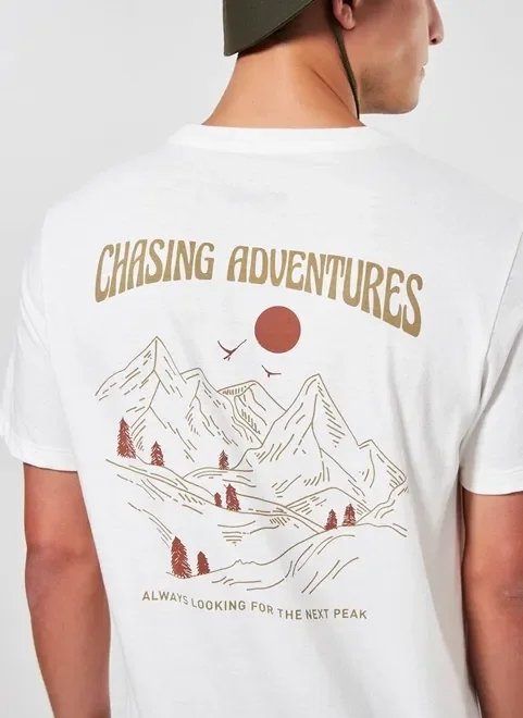 camiseta estampa costas chasing adventures camiseta estampa costas chasing adventures