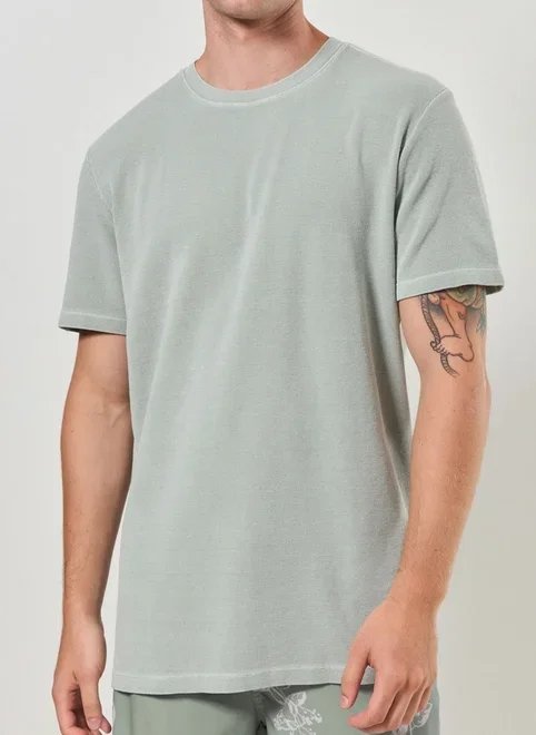 camiseta manga curta estonada com textura camiseta manga curta estonada com textura